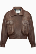 SAINT LAURENT Short Jacket in Lambskin Leather