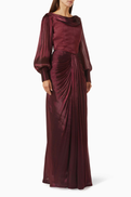 NASS Drape Maxi Dress