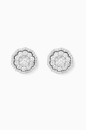 NASS Diamond Stud Earrings in 14kt White Gold