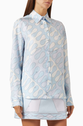 Pucci Printed Shirt in Silk Twill