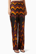 Pucci Baiadera Print Pants in Silk