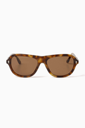 SANDRO Aviator Sunglasses in Acetate