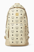 MCM Aren Sling Backpack in Visetos Canvas